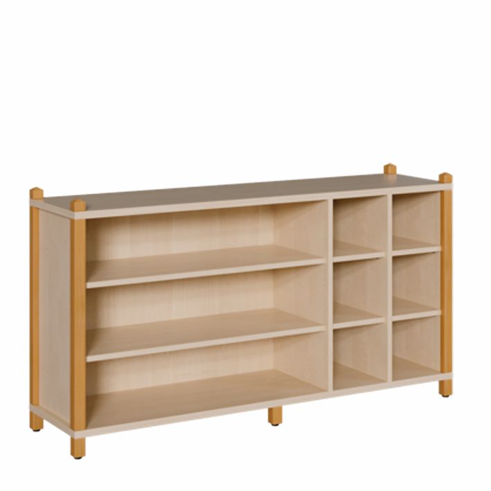 ST Raumteilerschrank 80 cm, 3 große/6 kleine Fächer